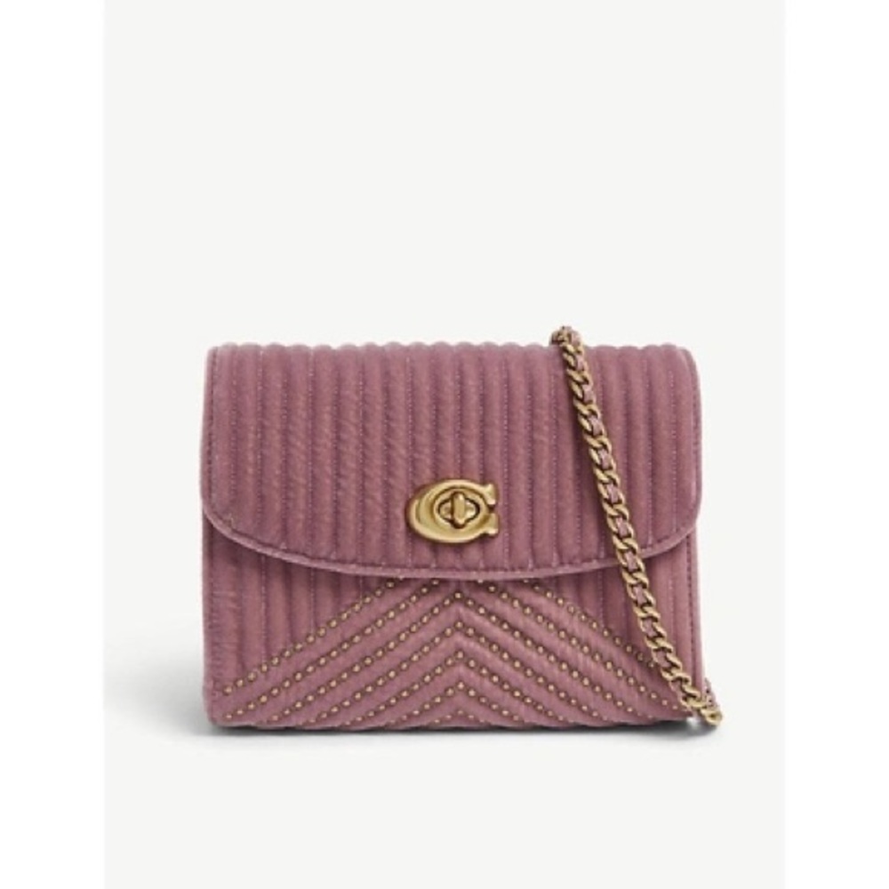 COPY - NWT COACH parker 18 velvet shoulder bag